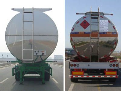 Lingyu  CLY9408GRYB Flammable liquid tank transport semi-trailer