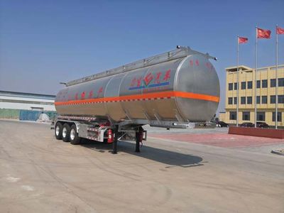 Lisheng  HLS9401GRY Aluminum alloy flammable liquid tank transport semi-trailer