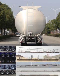 Hengxin Zhiyuan brand automobiles CHX9402GSY Aluminum alloy edible oil transportation semi-trailer