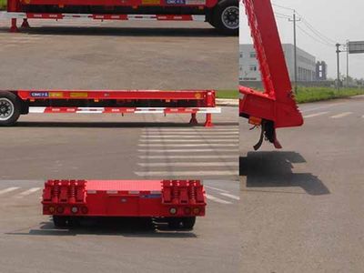 CIMC ZJV9352TDPTH Low flatbed semi-trailer