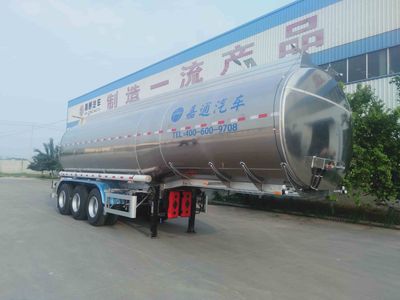 Jiayuntong  JTC9401GYSL Aluminum alloy liquid food transportation semi-trailer