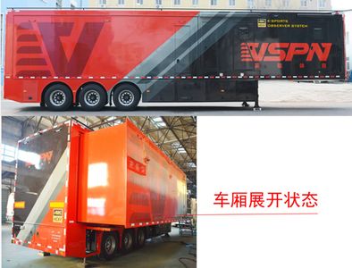 Huanda  BJQ9220XDS TV semi-trailer