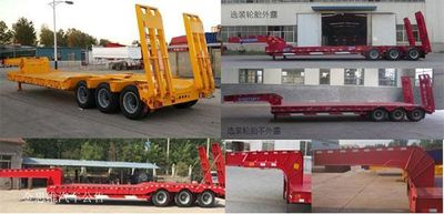 Luffy YFZ9351TDPLF Low flatbed semi-trailer