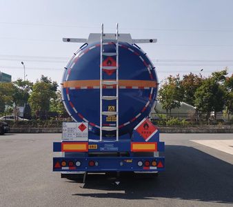 Tonghua  THT9401GRYDY49A Aluminum alloy flammable liquid tank transport semi-trailer