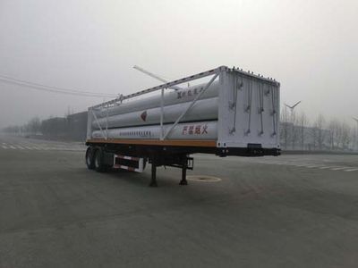 Baohuan HDS9354GGYHydraulic sub station high-pressure gas long pipe semi-trailer