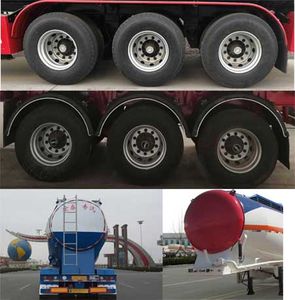 Zhengkang Hongtai brand automobiles HHT9402GFLA Low density powder material transportation semi-trailer