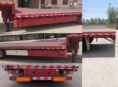 Xinkaida brand automobiles DLZ9401TDP Low flatbed semi-trailer