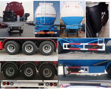 Zhengkang Hongtai brand automobiles HHT9402GFL Medium density powder material transportation semi-trailer