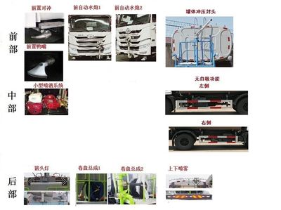 Zhongban Automobile ZBF5163GSSCAQE6 Sprinkler truck