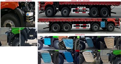 Jiefang Automobile CA3310P66K24L4T4AE6 Flat head diesel dump truck