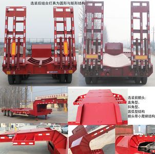 Chenlu  LJT9401TDP Low flatbed semi-trailer