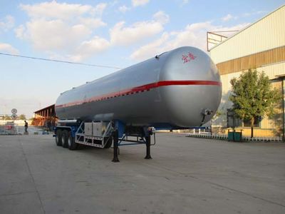 Zhengkang Hongtai brand automobiles HHT9401GYQ Semi trailer for liquefied gas transportation