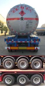 Zhengkang Hongtai brand automobiles HHT9401GYQ Semi trailer for liquefied gas transportation