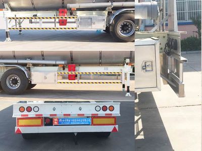 Jingyanggang  SFL9406GRY Flammable liquid tank transport semi-trailer