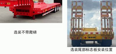 Liangshan Yangtian  SDB9380TDP Low flatbed semi-trailer