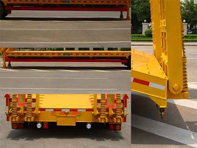 Huilian Automobile HLC9380TDP Low flatbed semi-trailer