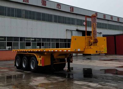 Aotong  LAT9400ZZXP Flat dump semi-trailer