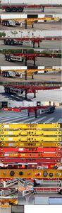 CIMC ZJV9403TWYDG Transport semi-trailer of dangerous goods tank frame