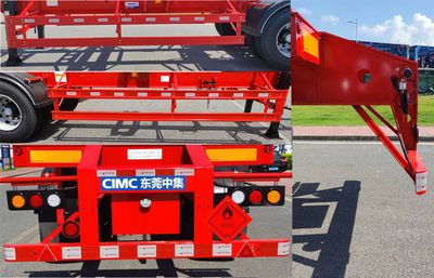 CIMC ZJV9403TWYDG Transport semi-trailer of dangerous goods tank frame