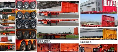 Hongsheng Yejun brand automobiles HSY9400TPB Flat transport semi-trailer