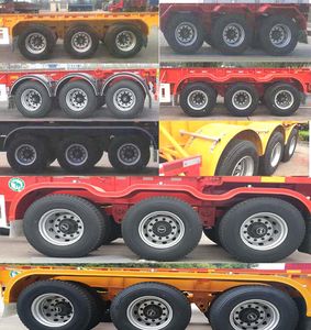 Wanqi Automobile CTD9406TWY Transport semi-trailer of dangerous goods tank frame