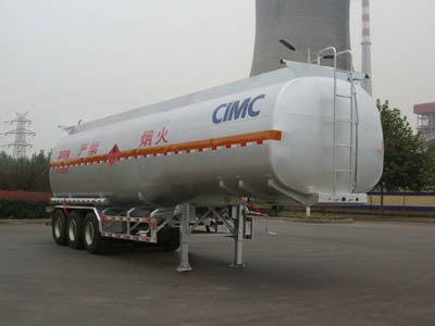 Lingyu  CLY9406GRYB Flammable liquid tank transport semi-trailer