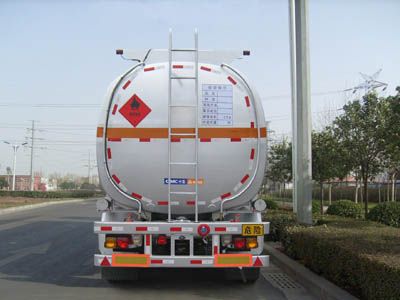 Lingyu  CLY9406GRYB Flammable liquid tank transport semi-trailer