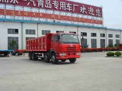 Jiefang Automobile CA3241P2K2T4A80 Flat head diesel dump truck