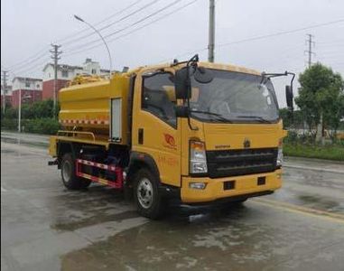 Huatong brand automobiles HCQ5088GQWZZ5 Cleaning the suction truck