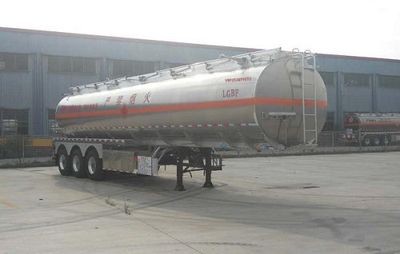 Yongqiang  YQ9352GYYCT2 Aluminum alloy oil transport semi-trailer