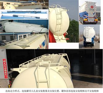 Huayuda  LHY9400GFL55 Low density powder material transportation semi-trailer