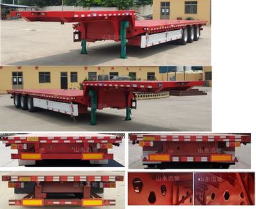 Xinxunchi  LKP9400TDP Low flatbed semi-trailer