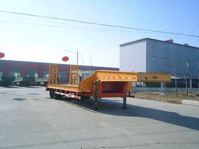 Huaxing  CCG9353TDP Low flatbed semi-trailer