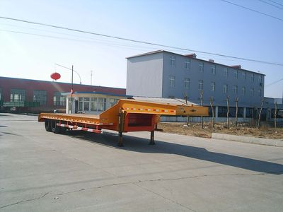 Huaxing  CCG9353TDP Low flatbed semi-trailer