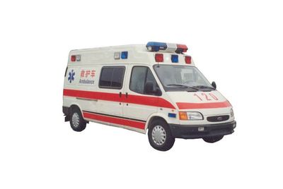 Jiangling Quanshun brand automobiles JX5037XJHDLBM ambulance