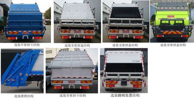 Huahuan brand automobiles TSW5180ZYSE6 Compressed garbage truck