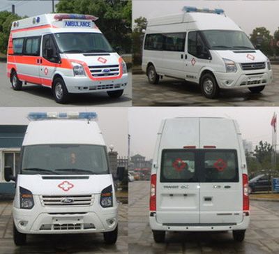 Jiangling Quanshun brand automobiles JX5049XJHMD ambulance