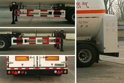 Luxi  LXZ9404GDY Low temperature liquid transport semi-trailer