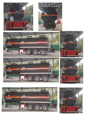 Hua Wei Chi Le  SGZ9402GFW Tank transport semi-trailer for corrosive substances