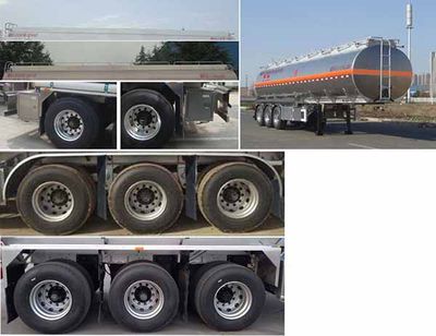 Lingyu  CLY9405GYYC2 Aluminum alloy oil transport semi-trailer