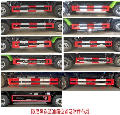 Huatong brand automobiles HCQ5075ZLJEQ6 garbage dump truck 