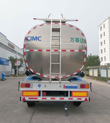 Mastercard SDW9409GSY Aluminum alloy edible oil transportation semi-trailer