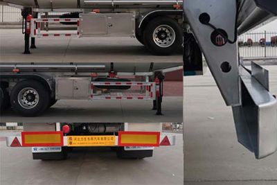 Lisheng  HLS9400GSY Aluminum alloy edible oil transportation semi-trailer