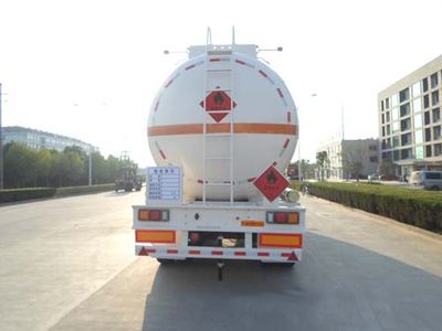 Hengxin Zhiyuan brand automobiles CHX9406GRY Flammable liquid tank transport semi-trailer