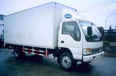 Jianghuai brand automobilesHFC5068XXYKDBox transport vehicle