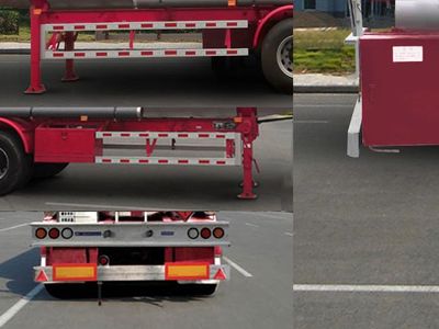 Tonghua  THT9401GRYE2 Aluminum alloy flammable liquid tank transport semi-trailer