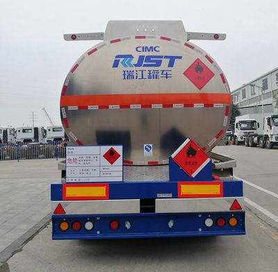 Ruijiang  WL9351GYYD38H Aluminum alloy oil transport semi-trailer