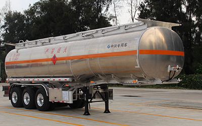 Qinglv  FZX9401GYY Aluminum alloy oil transport semi-trailer