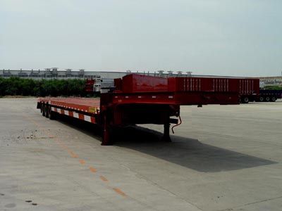 Huajun  ZCZ9406TD Low flatbed semi-trailer