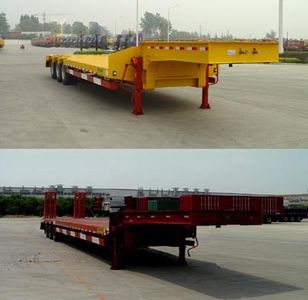 Huajun  ZCZ9406TD Low flatbed semi-trailer